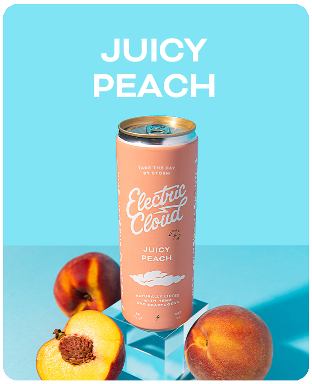Juicy Peach – Electric Cloud - Naturally Lifted With CBD & Adaptogens™
