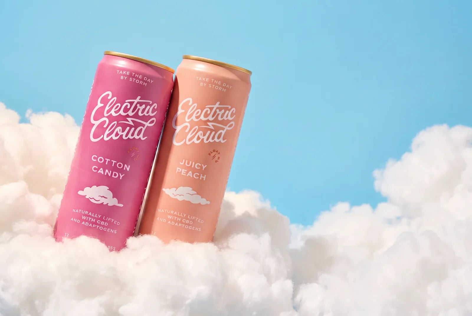 Cotton Candy + Juicy Peach Electric Cloud cans