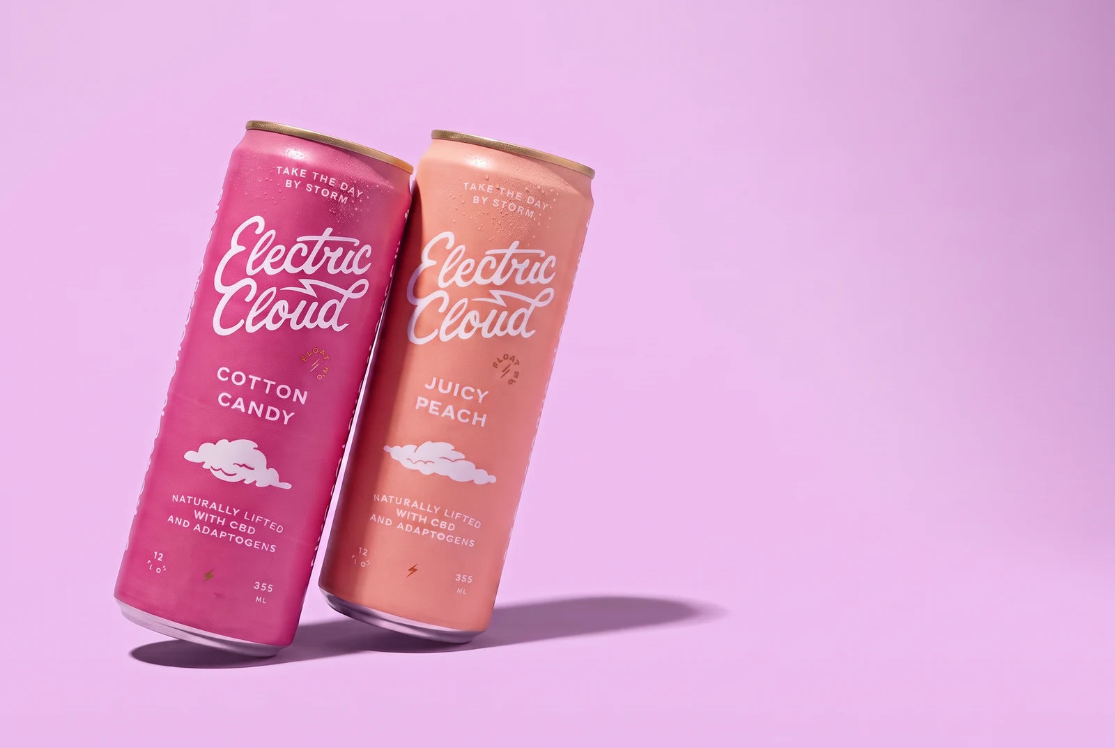 Cotton Candy + Juicy Peach Electric Cloud cans