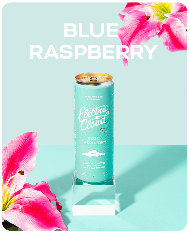 Blue Raspberry – Electric Cloud - Naturally Lifted With CBD & Adaptogens™