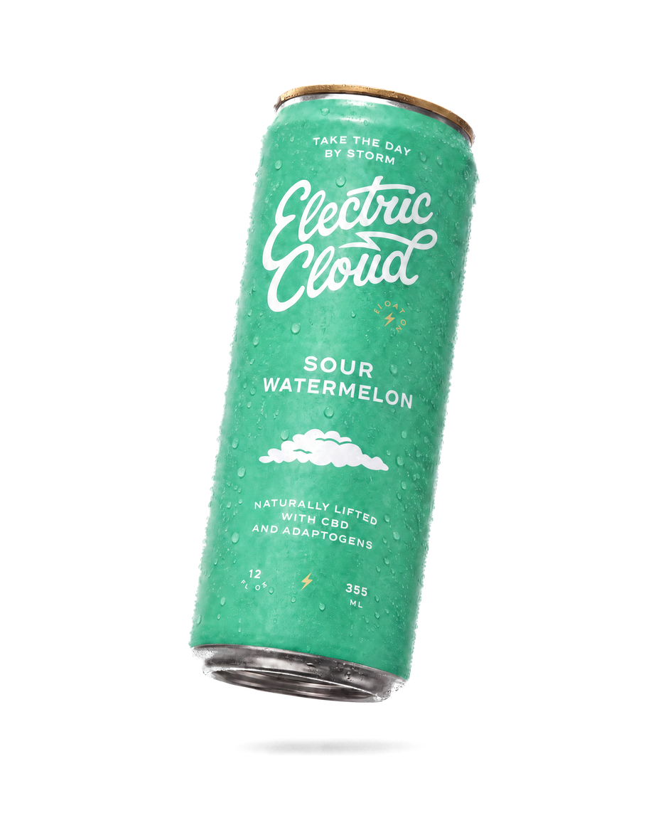 Electric Cloud Sour Watermelon can — hero shot