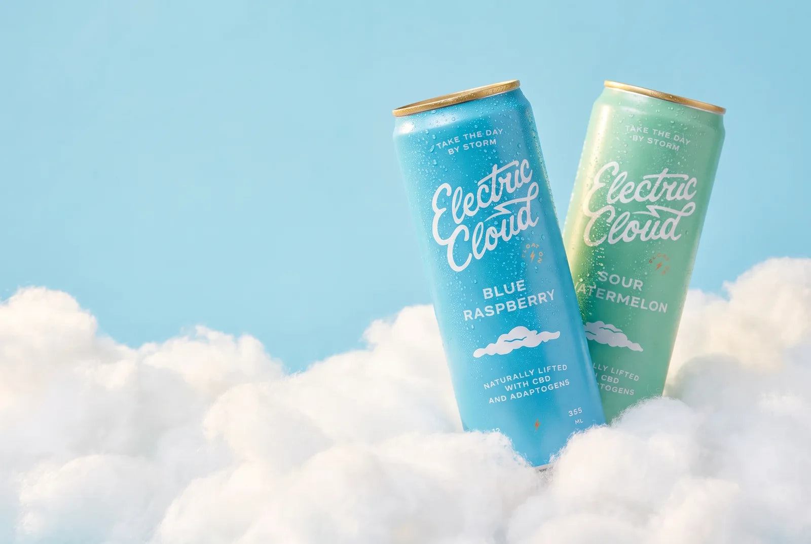 Blue Raspberry + Sour Watermelon Electric Cloud cans