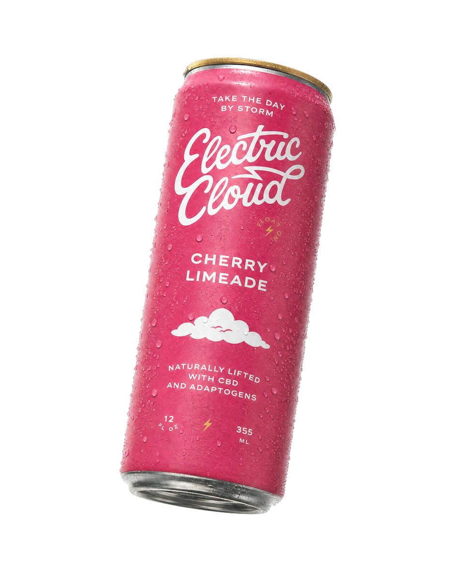 Electric Cloud Cherry Limeade can, hero shot